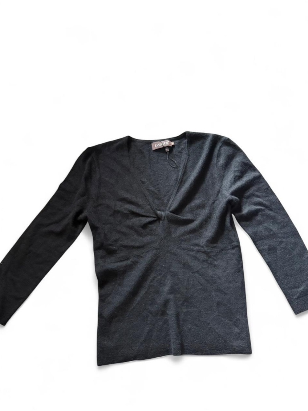 Black Cashmere Twist Detailing Top